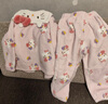 戴維貝拉【Hello Kitty聯(lián)名】冬裝睡衣女童法蘭絨家居服套裝造型 曬單實(shí)拍圖