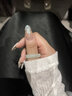 百鈺福翡翠玉戒指女冰糯種指環(huán)雪花棉戒圈男女情侶款玉石飾品扳指送老婆 指圍【12碼】周長51~52mm 曬單實拍圖