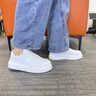森馬男鞋春季2026新款休閑板鞋男士運動(dòng)百搭厚底高級感增高輕奢小白鞋 白色 （旗艦款） 40 曬單實(shí)拍圖