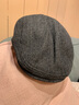 LSIAKT經(jīng)典英倫鴨舌帽帽子男士復古大頭圍羊毛鴨舌帽秋冬保暖帽子前進(jìn)帽 羊毛棉麻 人字紋深灰 L均碼(57-58cm) 曬單實(shí)拍圖