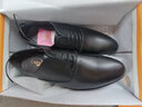 卡帝樂(lè )鱷魚(yú)（CARTELO）復古雕花男鞋商務(wù)正裝鞋職場(chǎng)紳士低幫系帶皮鞋子男1011 黑色 43 曬單實(shí)拍圖