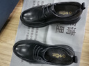 金利來(lái)男鞋春季新款男士商務(wù)正裝皮鞋男透氣牦牛真皮內里厚底耐磨鞋子 黑色 40 曬單實(shí)拍圖