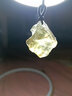 天然黃水晶吊墜原石未打磨隨形項鏈毛衣鏈簡(jiǎn)約小眾風(fēng)格情侶吊墜男女款 一顆（消磁石+收納袋） 曬單實(shí)拍圖