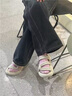 COZY STEPS可至女士夏季新款?yuàn)A心涼鞋圓頭低跟一腳蹬防滑休閑涼鞋博主同款 暖意灰白 38 曬單實(shí)拍圖