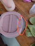 EWIWE 不銹鋼咖啡杯不銹鋼材質(zhì)隨行隨手杯車載易開蓋水杯子情侶水杯子 櫻粉色g 380ml 磨砂防滑 曬單實拍圖