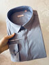 威可多（VICUTU）男士潮流【云朵襯衫三代】柔軟易打理免燙白色襯衣 澗灣藍（一代） 41 曬單實(shí)拍圖