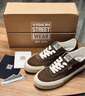 VISION STREET WEAR官方 FLAT TOP栗子棕低幫經(jīng)典翻毛皮帆布鞋男女街頭滑板鞋 咖啡色 39 曬單實拍圖