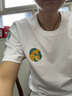 簡拓 2024夏季新款中國風(fēng)刺繡印花純棉短袖T恤 潮牌寬松大碼男女半袖 2006白色 M碼 曬單實(shí)拍圖