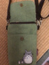 新款手机包女斜挎包零钱包帆布艺手机袋装手机的小包包迷你 【牛仔绿】-刺绣龙猫 实拍图