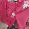 G.duck寶寶春裝女童長(cháng)袖套裝1-3歲2嬰兒衣服洋氣兒童毛衣三件套秋季童裝 兔子3件套玫紅 100 cm 曬單實(shí)拍圖