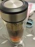 希樂(lè )雙層玻璃杯男女士家用車(chē)載便攜隔熱過(guò)濾網(wǎng)家用商務(wù)辦公泡茶水杯子 本色 380ml 曬單實(shí)拍圖