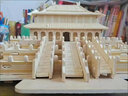 齊峰3d立體拼圖積木玩具擺件古建筑房屋模型禮物木質(zhì)兒童成人手工diy 四合院+天壇+太和殿 曬單實拍圖