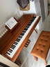 金色年代書(shū)桌抽屜電鋼琴88鍵重錘兒童初學(xué)者成人梳妝臺電子抽屜鋼琴 抽屜款棕色-重力度（無(wú)琴凳） 曬單實(shí)拍圖