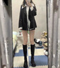 星期六（St&Sat）長筒靴不過膝襪靴2023秋冬新款時尚百搭氣質(zhì)靴子 棕色 37 (235mm) 曬單實拍圖