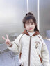 酷樂(lè )羊女童加絨外套秋冬款2025新款洋氣兒童冬裝夾棉冬季棉服加厚上衣潮 杏色 140 曬單實(shí)拍圖