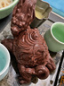 宜興紫砂龍龜名家陳洪軍茶寵擺件手工可養(yǎng)富甲龜龍茶桌臺創(chuàng)意茶玩 風(fēng)生水起（紫泥款）---陳洪軍手工作品 曬單實拍圖
