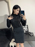 槿城打底衫2025新款女秋冬內(nèi)搭白色長(zhǎng)袖t恤磨毛加絨加厚百搭高領(lǐng)上衣 黑色H528 2XL 適合140-160斤 曬單實(shí)拍圖