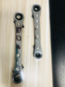 希孟 雙頭雙向梅花棘輪扳手棘輪扳手套裝快速棘輪扳手公制 直頭10-12mm 曬單實(shí)拍圖