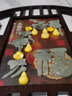 沃皓（wohao）東陽(yáng)木雕掛件中式裝飾畫(huà)電視背景玄關(guān)餐廳客廳沙發(fā)走廊臥室掛畫(huà) 五福臨門(mén)60CM高密度板 曬單實(shí)拍圖