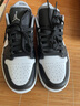 耐克（NIKE）【潮】Air Jordan aj1 Low板鞋男子低幫透氣休閑耐磨運(yùn)動籃球鞋 553558-040 黑白灰/影子 40.5 曬單實(shí)拍圖