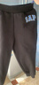 Gap【大小童同款】男女童抓絨針織褲兒童衛(wèi)褲641850 黑色 100 cm(2-3歲) 亞洲尺碼 曬單實拍圖