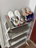 京悠雨德國入門(mén)折疊鞋架一拉即用簡(jiǎn)易小窄門(mén)口家用室內宿舍鞋柜 款-4層【雅典灰】 曬單實(shí)拍圖