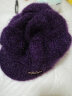 冬季妈妈帽子加绒加厚女针织中老年毛线帽子时尚鸭舌八角帽新款防寒保暖帽 八角帽-紫色 实拍图