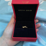 中國黃金（CHINA GOLD）黃金戒指女新款足金蝴蝶結戒指開(kāi)口調節指環(huán)結婚送女朋友生日禮物 足金戒指 約2g 曬單實(shí)拍圖