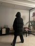 富羅迷女童羽絨服冬季加絨保暖中長(zhǎng)款冬裝兒童連帽外套 黑色 165cm  曬單實(shí)拍圖