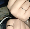 朵詩(shī)梵菲戒指999足銀小眾設計高級感可調節對戒元旦圣誕節禮物送女友生日 連理枝情侶對戒【免費刻字】 曬單實(shí)拍圖
