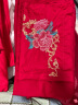 富安娜家纺 大红婚庆四件套床上用品结婚提花刺绣床品套件 四件套(60支+绣花)礼盒 红妆 1.8米床(被套230*229cm) 实拍图