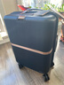 新秀麗（Samsonite）行李箱20英寸拉桿箱高顏值流金箱旅行箱包HH5深藍色登機箱 曬單實(shí)拍圖
