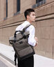 新秀麗（Samsonite）電腦包時(shí)尚學(xué)院風(fēng)書(shū)包雙肩包 休閑旅行包時(shí)尚潮型背包男 TM7 黑色-中號 曬單實(shí)拍圖