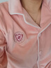 莫代爾睡衣女秋冬季保暖珊瑚絨女士睡衣套裝簡(jiǎn)約薄款海島絨可外穿家居服 海島絨爵士標粉色 L【105-130斤】 曬單實(shí)拍圖