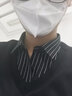 NASALIKE男士加絨加厚假兩件毛衣青年帥氣長袖襯衫領(lǐng)線衣男打底針織衫 517黑白細(xì)條 加絨一體絨 XL 建議120-135斤左右 曬單實(shí)拍圖