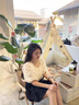熒蒂（YINGDI）夏季連衣裙女2025新款小個(gè)子法式泡泡短袖襯衫百褶半身裙套裝裙女 杏襯衫+黑短裙【兩件套裝】 M 曬單實(shí)拍圖