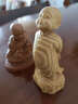 一木代傳 黃楊木美女汽車(chē)小擺件小沙彌和尚車(chē)載辦公桌書(shū)架馬到成功雞車(chē)擺 寧靜致遠10cm 曬單實(shí)拍圖