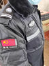 艾買(mǎi)保安大衣冬季加厚511作訓棉服執勤安檢防寒服保安服冬裝棉大衣 貼標加長(cháng)反光款+標志 L (170) 曬單實(shí)拍圖
