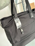 ANDSEEYOU品牌 手提包女包 尼龍牛津布手拎包 大容量單肩斜挎包 新款托特包餃子包上班通勤女包 黑色 大號 曬單實(shí)拍圖