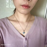 楊氏六喜情人節(jié)禮物 海洋之心藍(lán)托帕寶石項(xiàng)鏈送女友老婆生日紀(jì)念日 【海洋之心項(xiàng)鏈】2克拉托帕石 曬單實(shí)拍圖