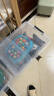 禧天龙塑料衣物收纳箱玩具整理箱70L 透明  2个装 不带轮 实拍图