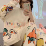 韞舜睡衣女 秋冬珊瑚絨睡衣套裝 家居服加厚保暖可愛卡通長款家居服 卡通珊瑚絨睡衣套裝【白色】 L 【適合80-110斤】 曬單實拍圖