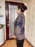 俞兆林（YUZHAOLIN）奶奶裝春裝外套中老年女裝媽媽裝春秋上衣服短款老太太衣服60歲70 FX7296021 藍色（上衣） XL 建議85-105斤 曬單實(shí)拍圖