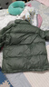 鴨鴨情侶羽絨服男女2025年冬新品短款立領(lǐng)面包服時尚百搭保暖外套女HP 山脈綠色 XL (180) 曬單實(shí)拍圖