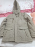 JP冬季棉衣男中長款加絨連帽外套爸爸裝棉服保暖外套8186 卡其色 XL(適合140斤-155斤) 曬單實拍圖