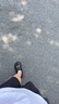 特步（XTEP）洞洞鞋男拖鞋外穿男夏季情侶厚底增高運動涼鞋男 A457 黑 44-45 曬單實拍圖