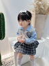 G.DUCKKIDS小黃鴨童裝女童套裝春秋季學(xué)院風(fēng)兒童秋裝女孩襯衫馬甲裙子三件套 灰色 130 尺碼7~8歲【120-130cm】cm 曬單實拍圖