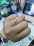 萊紳通靈【現貨】結婚對戒一對訂婚情侶款鉆石戒指男女18K金擁抱巴黎 玫瑰金 女戒 12號 約7分 曬單實(shí)拍圖