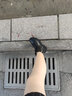 零蘭妃英倫風(fēng)馬丁靴女2024秋冬季新加絨款平底短靴子單靴內增高拉鏈女鞋 黑色平底加絨 36 曬單實(shí)拍圖