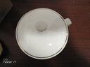 天城一品 陶瓷杯酒店賓館會(huì )議白瓷茶杯辦公室蓋杯茶杯帶蓋杯喝水杯子定制 景式金邊杯 曬單實(shí)拍圖